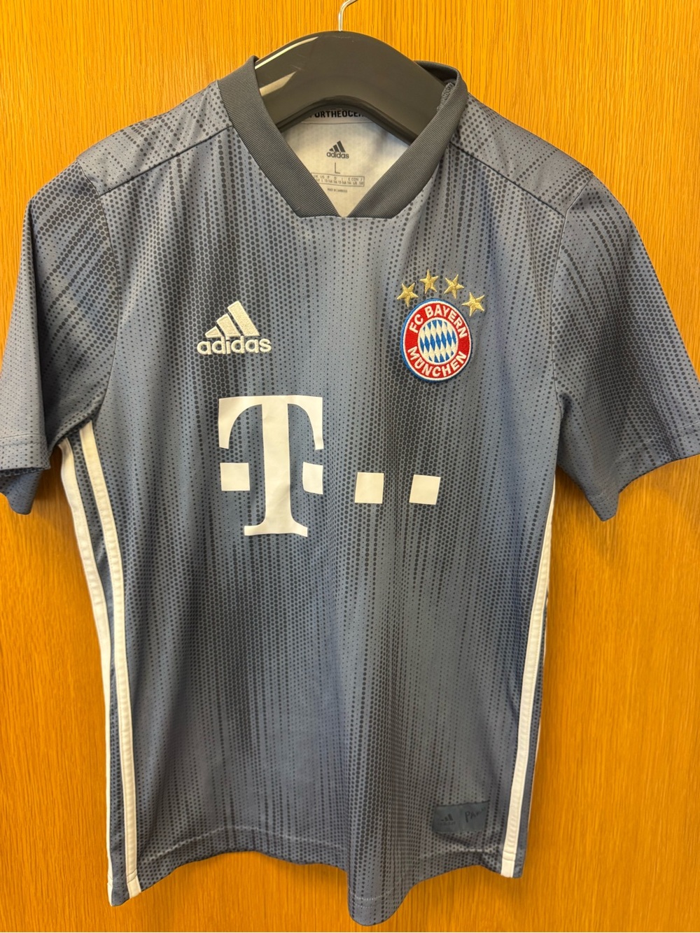 adidas Gray FC Bayern München Crest Jersey
